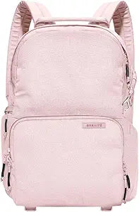 BREVITE - The Jumper - Compact Camera Backpacks for Photographers - A Minimalist & Travel-friendly Photography Backpack Compatible With Both Laptop & DSLR Accessories 18L (Blush Pink)