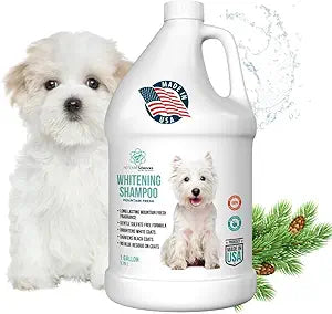 1 Gallon Dog Whitening Shampoo - (Mountain Fresh Scent) Groomers Choice - Made in The USA