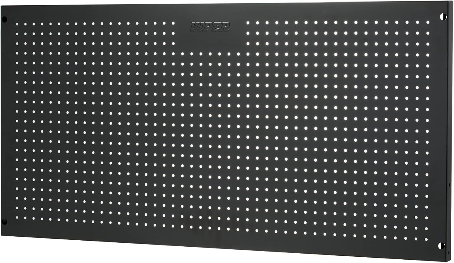 Viper Tool Storage V2448PBBL 24-Inch by 48-Inch 18G Steel Peg Board, Black
