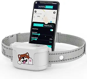 GPS Wireless Dog Fence with Free App, Electric Fence System with Training Collar, Portable Fence for Outdoor Use, Rechargeable Waterproof, Adjustable Pet Containment System for Outdoor Use