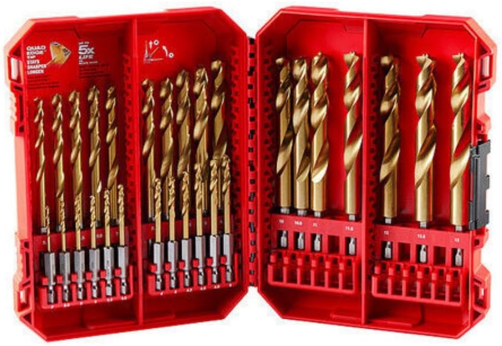 Generic 48-89-4862 Fits Milwaukee Tool 29 Pc. Shockwave Impact Duty Red Helix Titanium