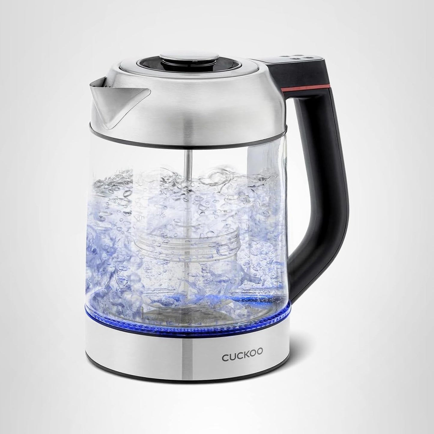 CUCKOO Electric Tea Kettle with Infuser, Glass Electric Kettle with Multi-Temperature Control, Easy to Read LED Lights, 1.7 Liter Capacity Tea Maker Pot (CK-G170BS)