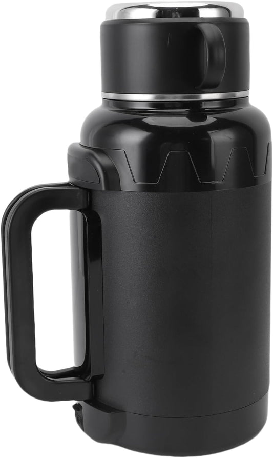 Diydeg Car Electric Kettle, 12V-24V 1500ml Stainless Steel Water Boiler with Touch Keys and LED Display, Travel Kettle Car Water Heater for Brewing Coffee Tea Milk in Cars Trucks