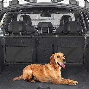 Dog Barrier for Car,56" Wide for Trucks SUV Sedans Pet Restraint Car Backseat,Backseat Divider Crossover Front Car Travel Back Seat Barricade Partition