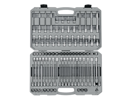TEKTON 110 -Piece 3/8-in Drive Set Hex/Phillips/Slotted/Square/Torx/TR Torx Bit Driver Socket Set