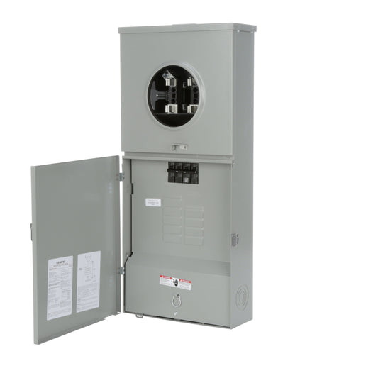 Siemens 200 -Amp 8 -Spaces 16 -Circuit Outdoor Main Breaker Meter Combo Load Center
