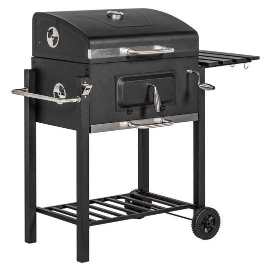 Maocao Hoom Outdoor portable charcoal grill 21.75-in W Black Charcoal Grill
