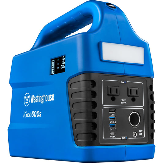 Westinghouse 600-Rated/1200-Peak Watt Camping/RV Power Station 600 -Watts Portable Power Station