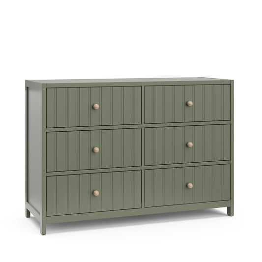 Graco Teddi Olive Pine 6 -Drawer Standard dresser