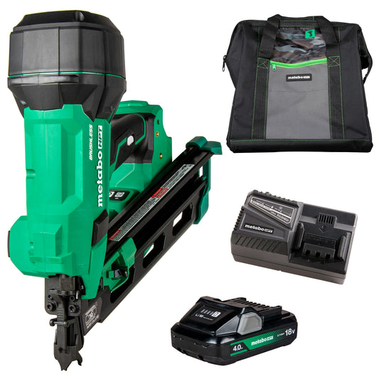Metabo HPT Multi-Volt 3-1/2-in 30 -Degree Cordless Clip head/Roundhead Framing Nailer (Battery Included and Charger Included)