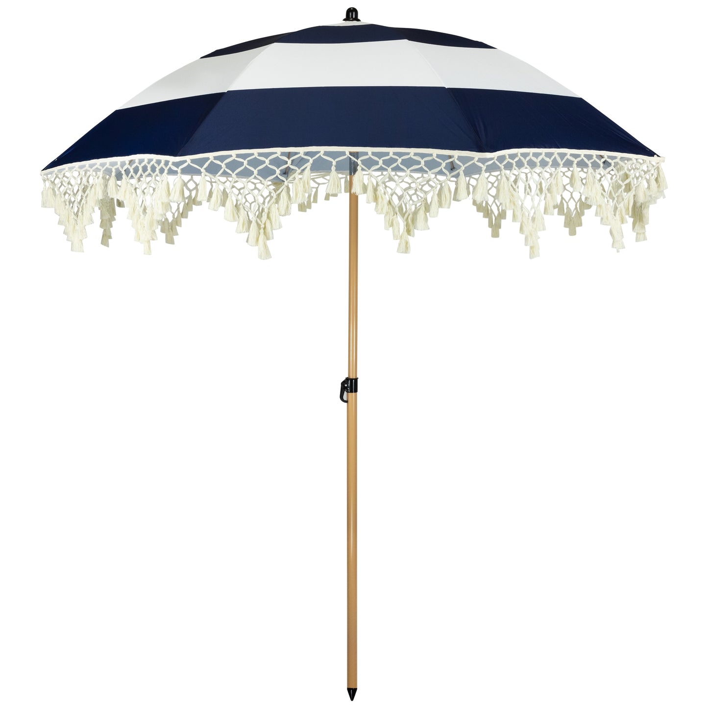 Northlight 6.5-Feet Aluminum White No-tilt Misting Patio Umbrella