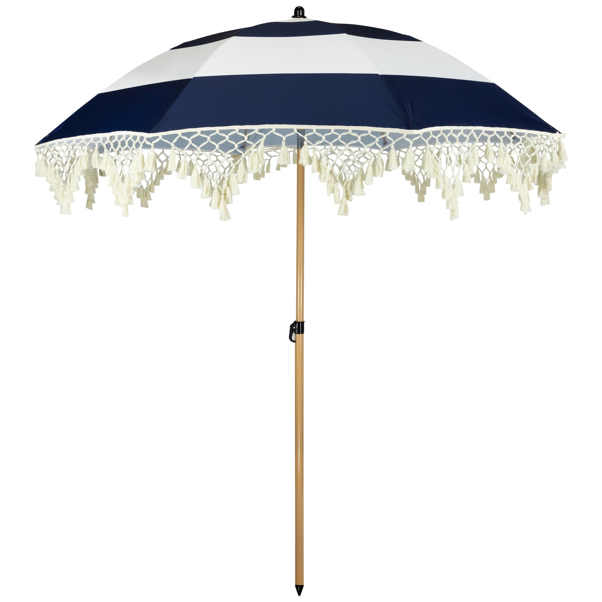 Northlight 6.5-Feet Aluminum White No-tilt Misting Patio Umbrella