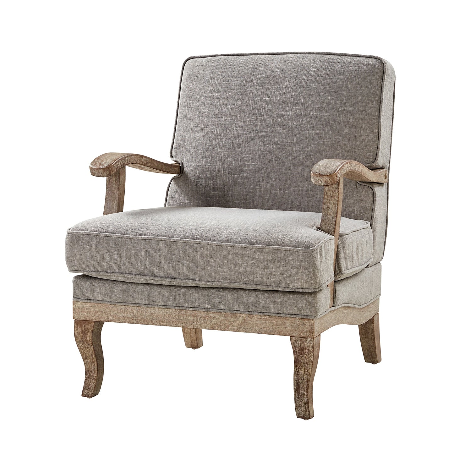 14 Karat Home 28-in W Midcentury GREY Accent Armchair