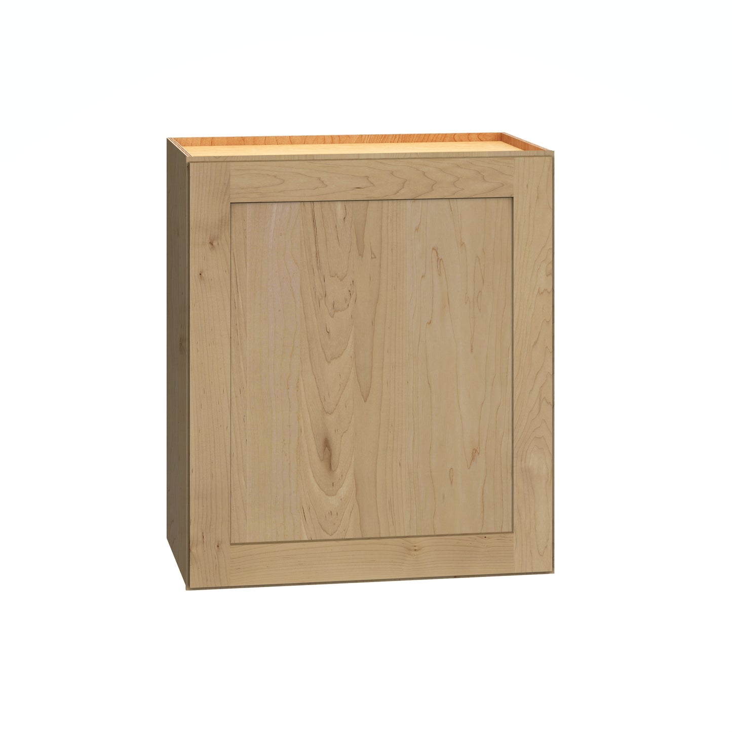 Diamond Express Jamestown 21-in W x 24-in H x 12-in D Coastline Brown Wall Fully Assembled Plywood Cabinet Recessed Panel Shaker