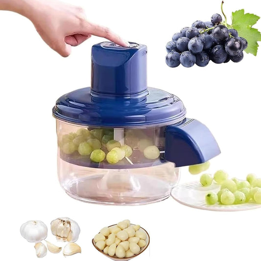 Electric Grape Peeling Machine, 2025 New Automatic USB Rechargeable Fruit Peeler for Small Fruits \u2013 Garlic, Tomato, Cherry, Plum Skin Remover Tool with Stainless Steel Blades, Cordless & Easy Clean