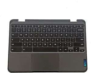 Replacement for Lenovo 300e Chromebook Gen 3 82J9 82JA Laptop Upper Top Cover Case Palmrest US Keyboard Touchpad Assembly Part 5M11C94743 5M11G97058(NO WFC Hole)ï¼ˆLTEï¼‰
