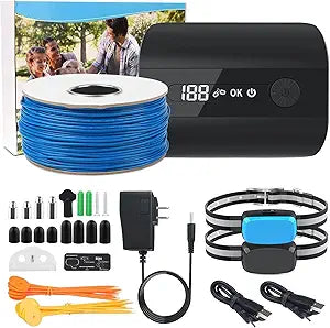 Electric Fence for Dog, 2025 Underground Dog Fence for 2 Dogs Containment System In Ground Electric Dog Fence with Waterproof Training Collar, Tone Shock Correction, Covers up to 3/4 Acre