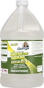 Gone For Good - Professional Enzymatic Stain & Odor Remover - Remove Pet Urine + Prevent Repeat Habits | Concentrated, All Natural, Pet Safe, Indoor/Outdoor, For Hard & Soft Surfaces - 1 Gallon