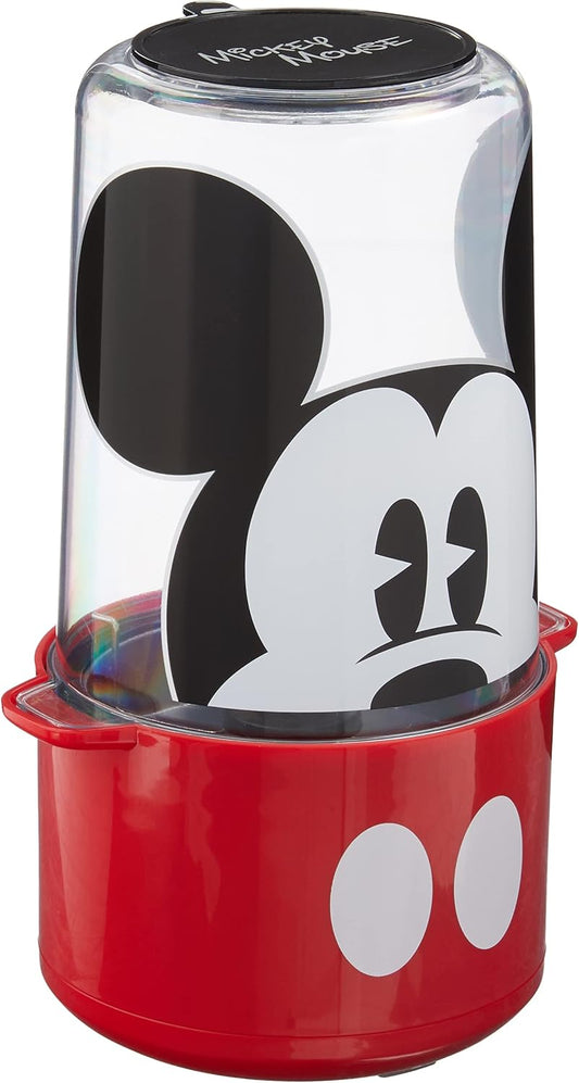 Disney Mickey Mouse Stir Popcorn Popper by Select Brands - Electric Countertop Popcorn Maker with Stirring Rod - Includes Kernel Scoop & Oil Spoon - Home Kitchen Appliance for Movies, Parties & More