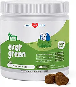 Grass Burn Spot Soft Chews - Pee Grass Spot Saver Caused by Dog Urine - Dog Urine Neutralizer for Lawn, with Canine Enzyme Blend, Probiotics, and Cranberry.