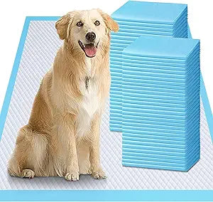 Gimars Thicker Super-Absorb 1200ml XL 28"x34" Pet Training Pads for Senior Dogs & Multi-Pet Homes, Leak-Proof Quick Dry Disposable Pee Pads for Dogs, Cats & Rabbits, Up to 24h, 30 Count