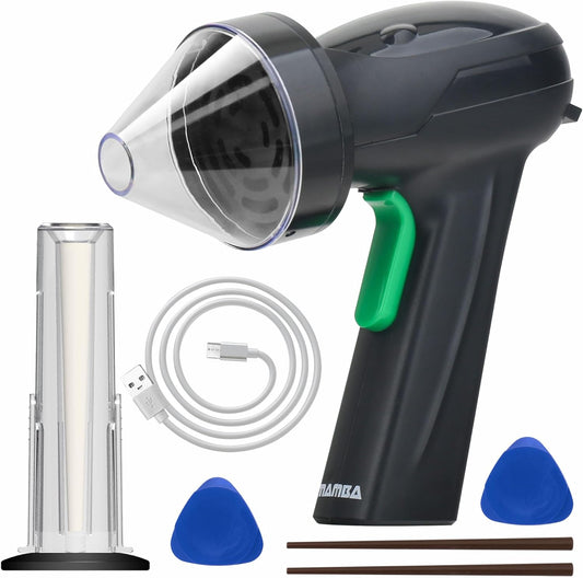 Mamba Monster 3.5g Black USB Electric Herb Grinder. Large Capacity Portable Metal Herbal Machine & Spice Mill for the Kitchen