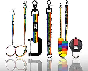 Prestige Elite - Grooming loops for Dogs, Groomers Helper, Grooming Loops for Pet Groomers Adjustable Bio Thane Dog Grooming Loop, Belly Strap, Grooming Noose, Waterproof Extension Strap & Suction Cup