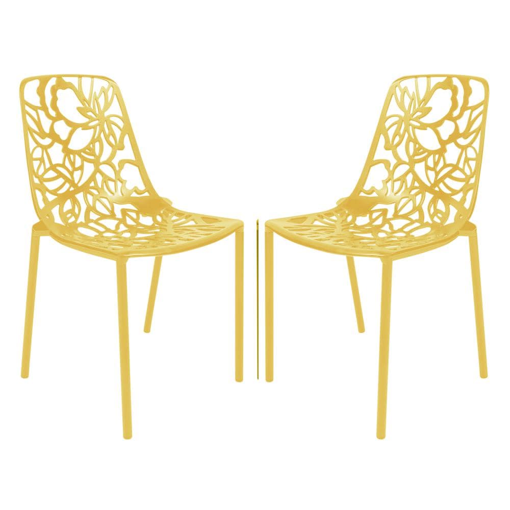 Leisuremod Modern Devon Aluminum Chair Set of 2