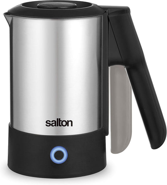 Salton JK2035 Stainless Steel Travel, 600 ml Electric Kettle, Silver