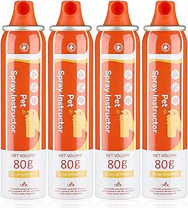 Spray Corrector Dog 80ml 4 Pack Spray Dog Trainer, Corrector Spray for Dog to Stops Barking, Jumping Up, Food Stealing, Dog Fights, Avoidance, Unwanted Dog Behaviour