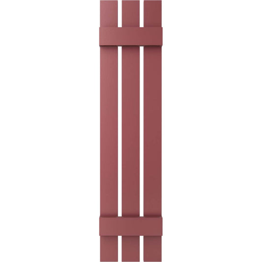Ekena Millwork 12-in W x 42-in H Wineberry Board and batten Spaced Exterior Shutters ( 2 -Pack )