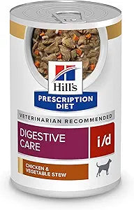 Hill's Prescription Diet i/d Digestive Care Chicken & Vegetable Stew Canned Dog Food, Veterinary Diet, 12.5 oz., 12-Pack Wet Food