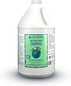 earthbath, Hot Spot Relief Pet Shampoo - Tea Tree Oil Hot Spot Treatment for Dogs, Best Dog Shampoo for Itching & Skin Conditions, Made in USA, Cruelty Free Itch Relief for Dogs - 128 Oz (1 Pack)