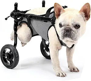 Dog Wheelchair for Back Legs, Light Weight Dog Wheelchair Cart with Disabled Hind Legs Walking, Adjustable