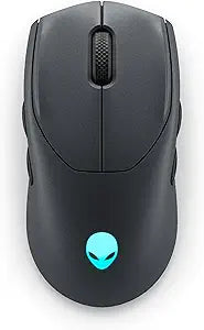 Alienware AW720M Tri-Mode Wireless Gaming Mouse - 2.4GHz Wireless, Bluetooth 5.1, 26,000 DPI, 8-Fully Programmable Buttons, Magnetic Snap Charging Adapter USB-A to USB-C Cable - Dark Side of The Moon