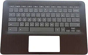 Replacement for HP Chromebook 14 G7 CB E 14 G7 CElN4500 Laptop Upper Top Cover Case Palmrest Not-Backlit Keyboard Assembly Part M47207-001 Black