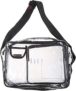 14inch Anti-Static Clear PVC Bag Cleanroom Tool Computer Working Bags for Women Men Shoulder Crossbody