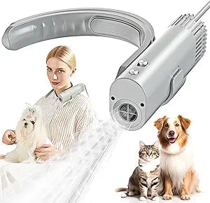 Hands-Free Pet Hair Dryer with Low Noise High Speed 1400W Brushless Motor 80m/s Airflow Speed 40db Volume for Pet