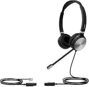 Yealink Headset with Microphone 3.5mm Headphone with Mic for PC Computer Laptop Phones Teams Certified Work Office Headset