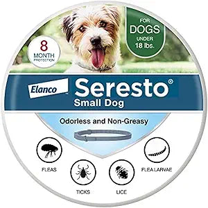 Seresto Small Dog Vet-Recommended Flea & Tick Treatment & Prevention Collar for Dogs Under 18 lbs. | 8 Months Protection