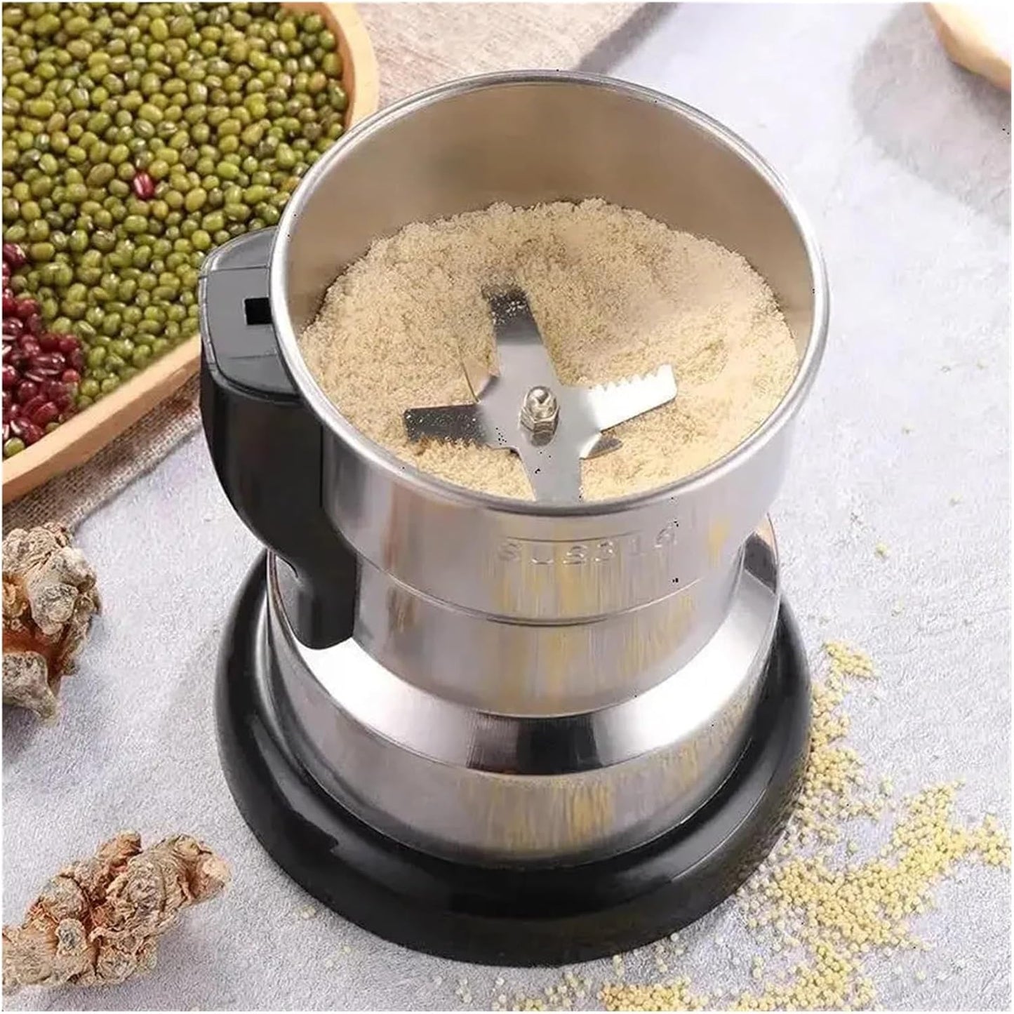 Fit for 400W Electric Multifunctional Coffee Grinder - Versatile Kitchen Grinder for Cereal, Nuts, Beans, Spices, and Grains(US)
