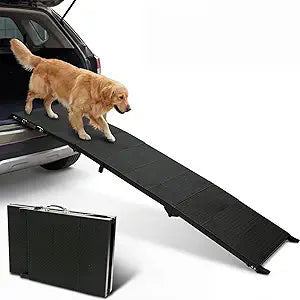 70" Long Dog Ramp for Car, Folding Pet Ramps for Large Dogs with Non-Slip Surface,Portable Dog Car Ramp for Car SUV & Truck Up to 350LBS