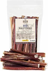 Bully Sticks, 5-6" Dog Chew Treats - 1 lb Bag | Mixed Thickness | Long Lasting for Aggressive Chewers & Large Dogs | Natural Beef Dog Chew Bones
