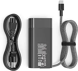 100W USB-C Charger Compatible with HP ZBook Firefly 14 16 G11 N57045-001 TPN-LA31 Spectre x360/Spectre Fold 17 x360 16 EliteBook 8 G1a 13 16 G1i 16 5 2-in-1 Laptop Chargers & Adapters