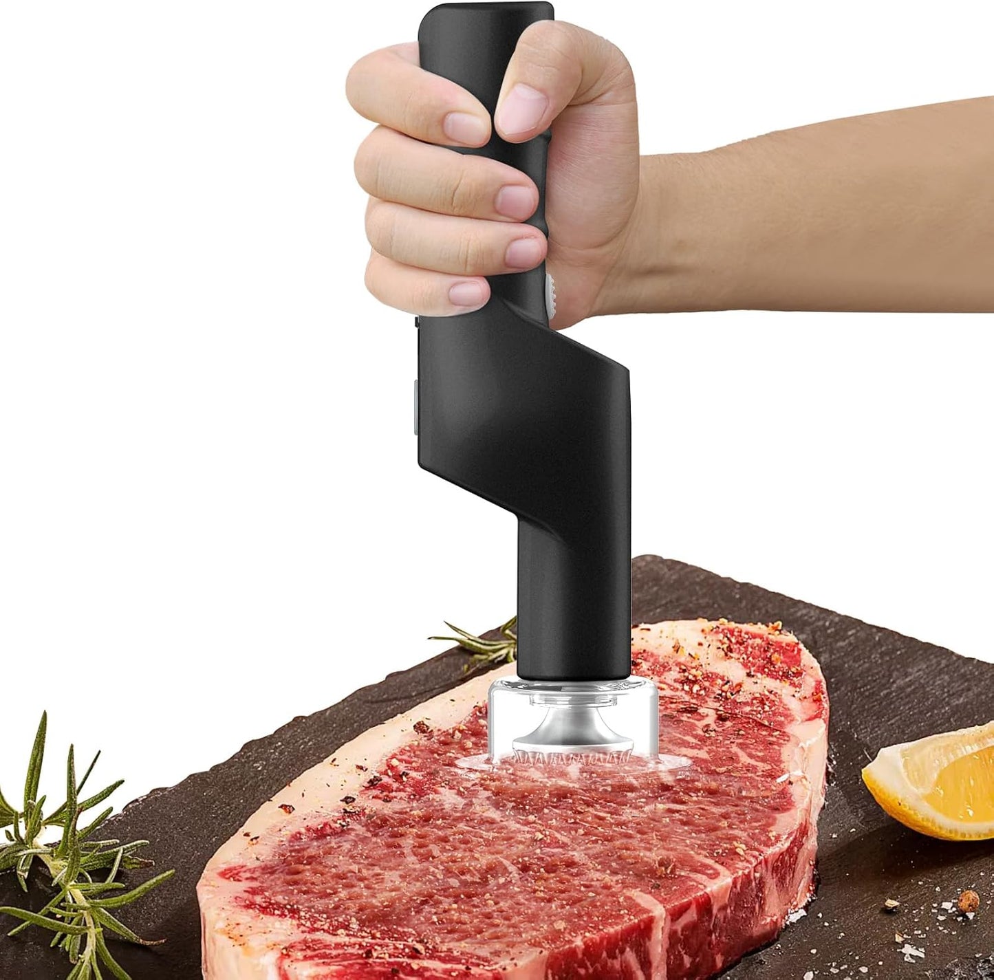Electric Meat Tenderizer, Handheld Cordless Electric Heavy Duty Meat Tenderizer Hammer, 37 Stainless Steel Sharp Needles Kitchen Tenderizer for Steak, Beef, Chicken Chops, Pork Chops