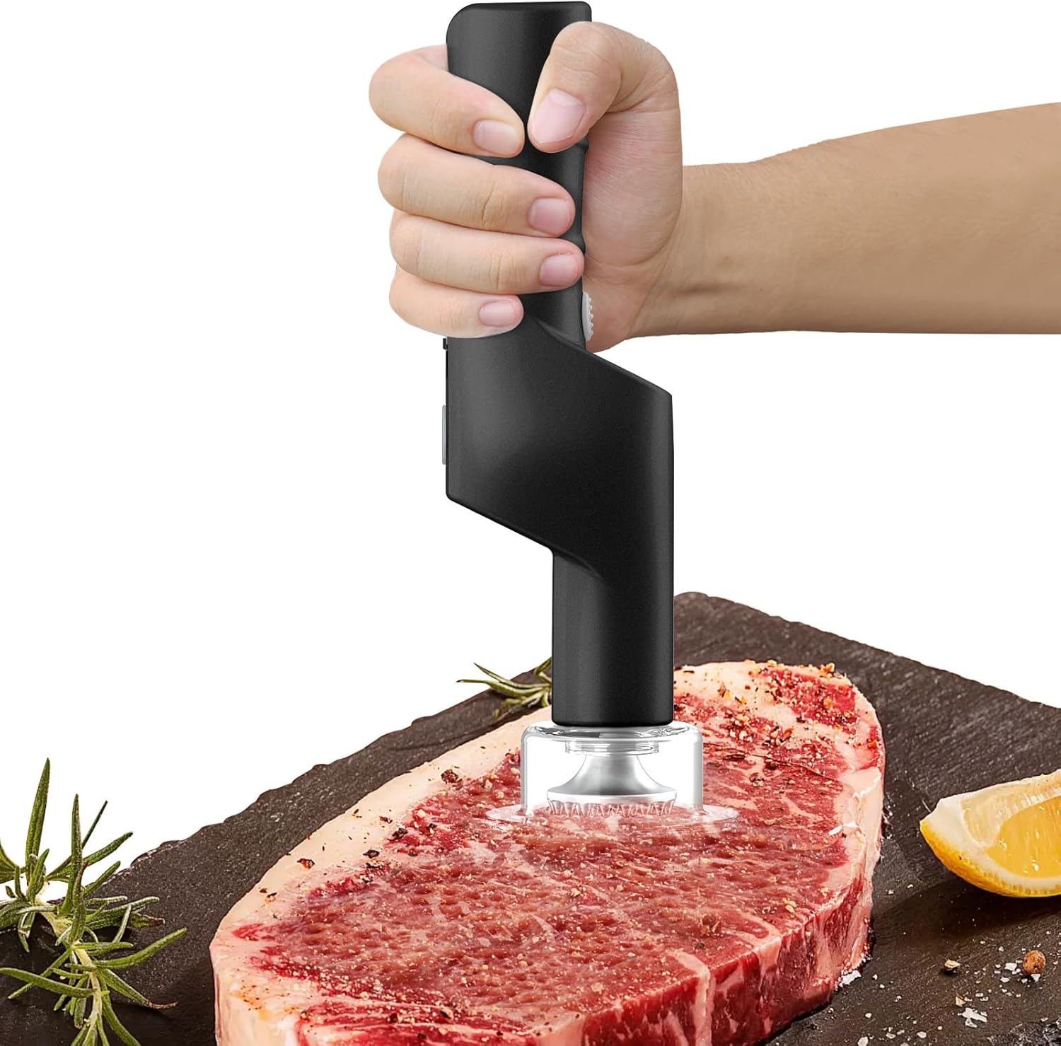 Electric Meat Tenderizer, Handheld Cordless Electric Heavy Duty Meat Tenderizer Hammer, 37 Stainless Steel Sharp Needles Kitchen Tenderizer for Steak, Beef, Chicken Chops, Pork Chops