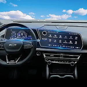 For 2PCS Glossy Tempered Glass 2024 2025 2026 Chevrolet Traverse 17.7 Inch Touchscreen & 11 Inch Dashboard Screen Protector - Traverse (LS/LT/Z71/RS/High Country) Accessories