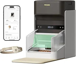 PETLIBRO RFID Automatic Cat Feeder, Collar Tag-Activated Personalized Meals, 5G&2.4G Wi-Fi Programmable Cat Food Dispenser with Cats Recognition & Diet Tracking for Multi-Pet Homes and Different Diets