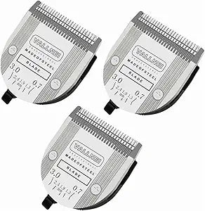 3 Pack Detachable Adjustable Pet Dog Grooming Clipper 5-in-1 Blade Compatible with WAHL Professional Animal Blade Arco, Bravura, Chromado, Creativa, Figura, and Motion Pet, Dog, and Horse Clippers