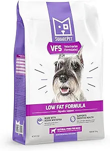 SquarePet Veterinarian Formulated Solutions Low Fat Content Lean Whitefish, Highly Digestible, Dry Dog Food 22lbs